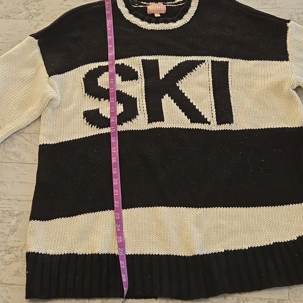 Show Me Your MuMu SKI Sweater Size Medium Oversized - Picture 7 of 8